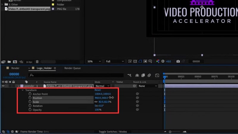 adjust the logo size or position