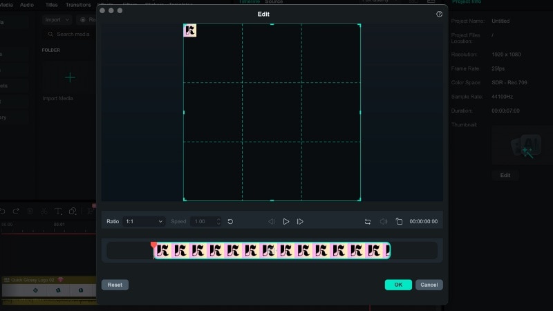 edit window interface