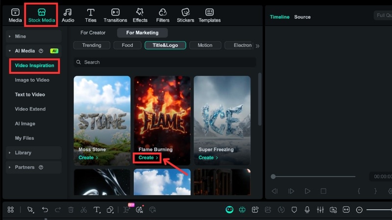 select the animation style