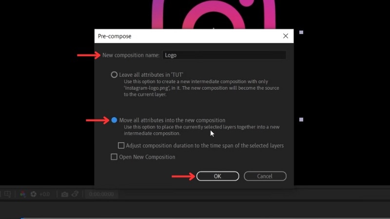 check the move all attributes option