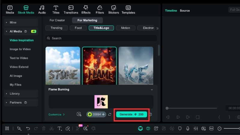 start the generation process