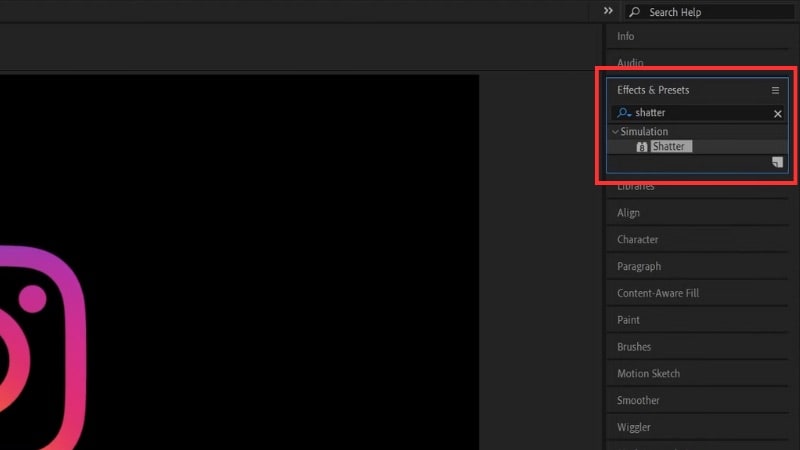 search for the shatter effect