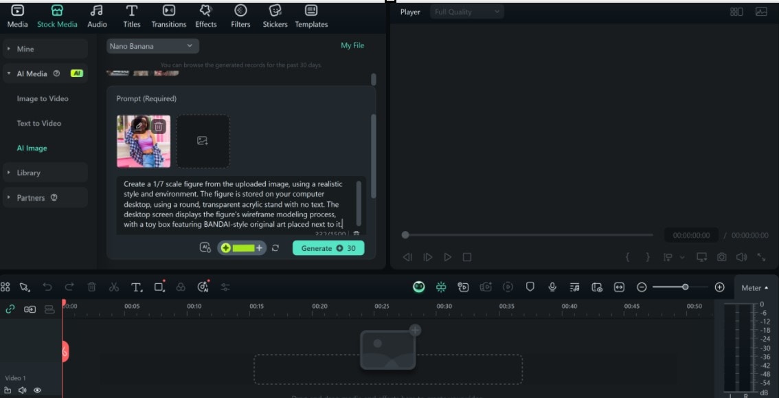 upload image and enter prompt