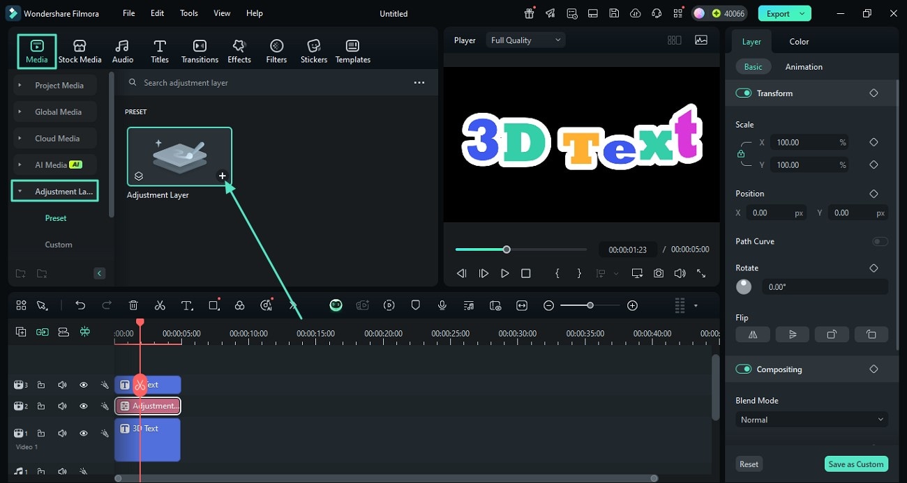 add adjustment layer