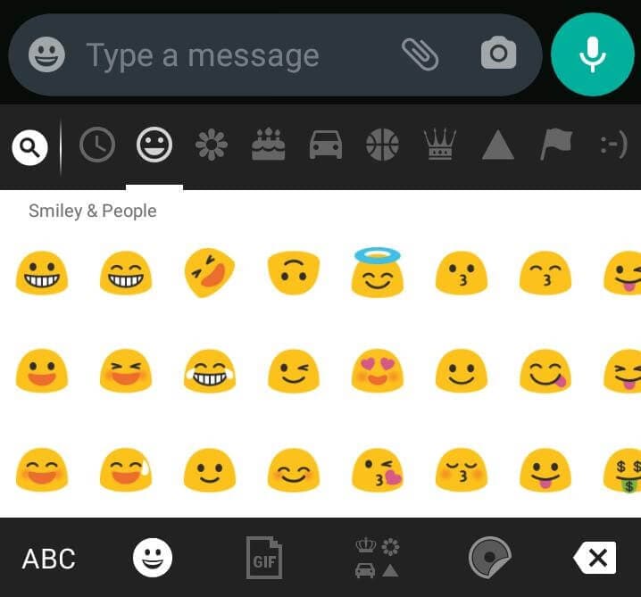 ginger keyboard to get emoji