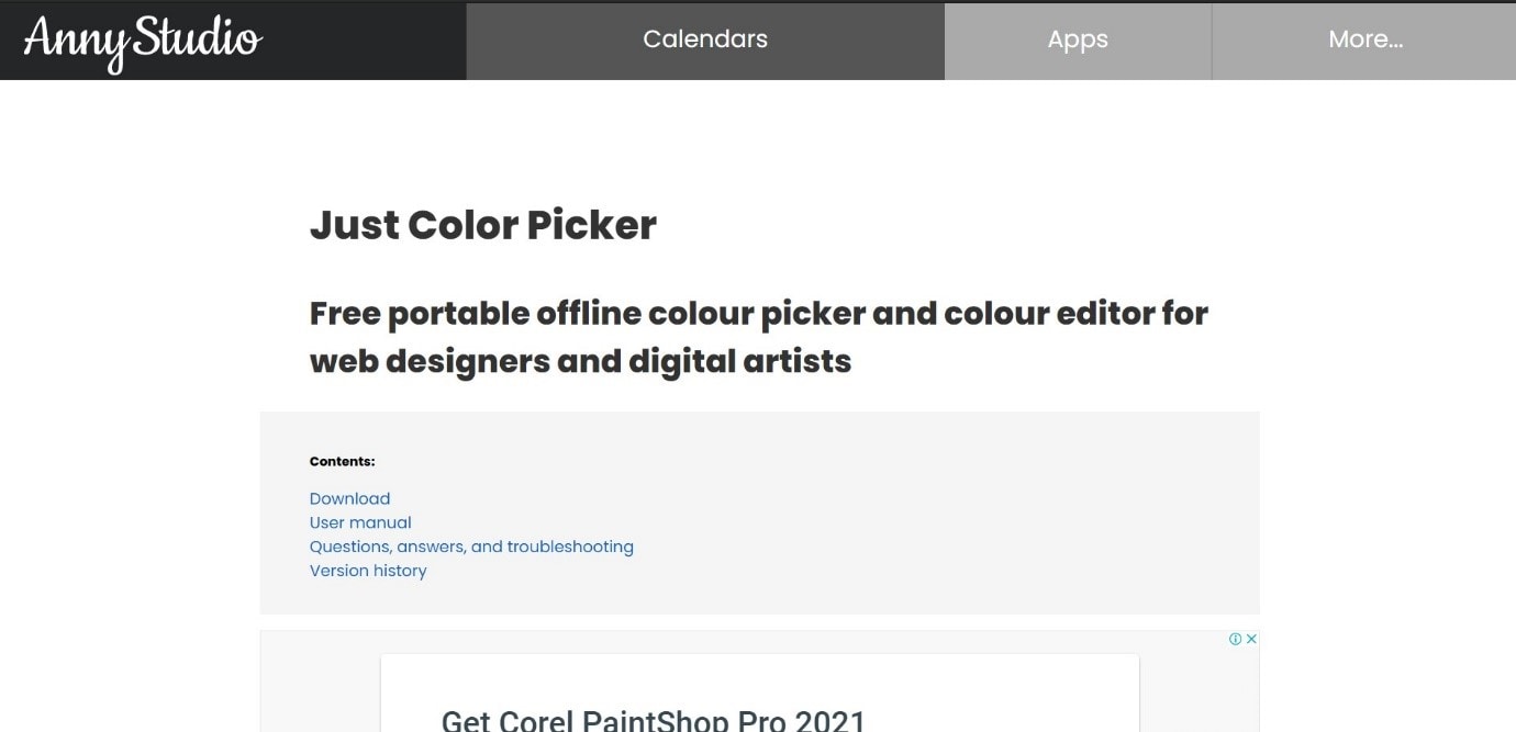 just color picker