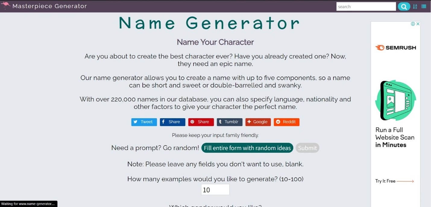 masterpiece anime name generator