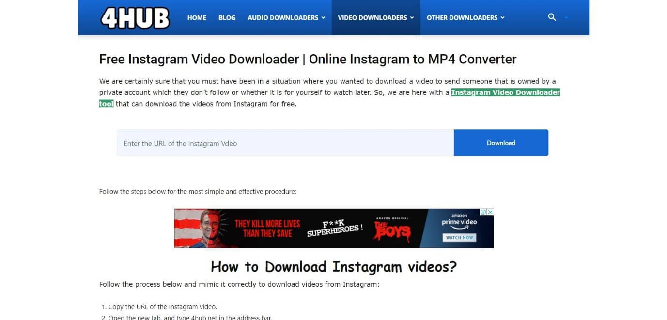 convert instagram to mp4