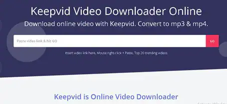 Téléchargeur de vidéos en ligne Keepvid