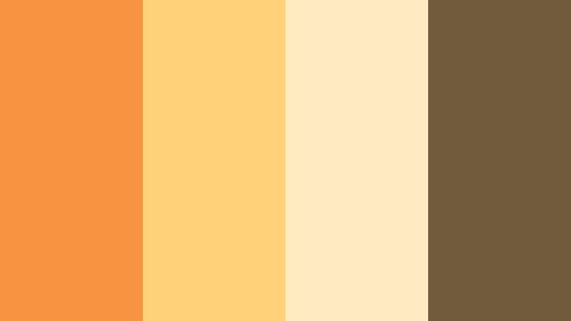 70s sunshine groove retro tangerine color palette with hex codes