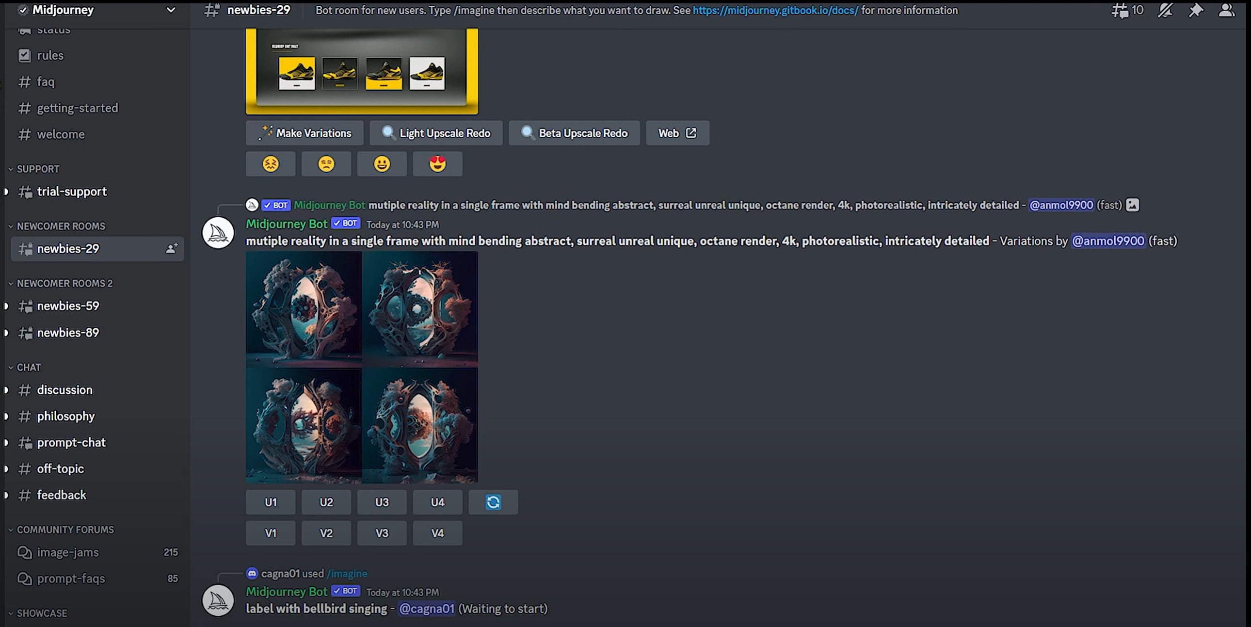 discord home screen