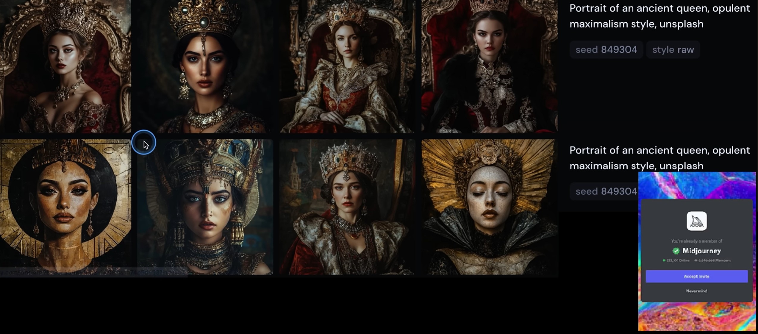 ancient queen portrait