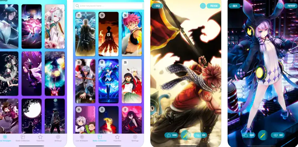 HD Anime Live Wallpaper app