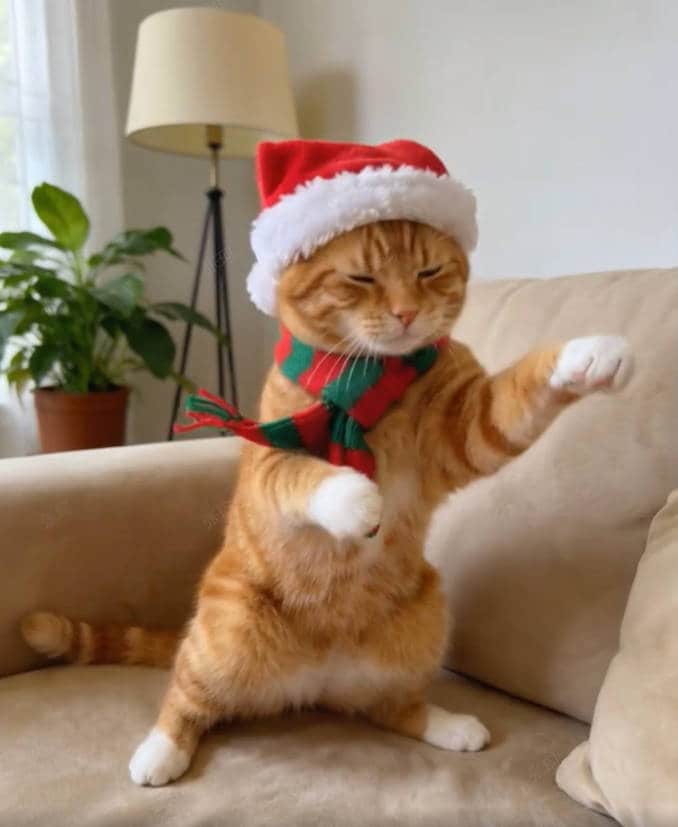 Kung Fu Christmas Pet Vertical Video Template