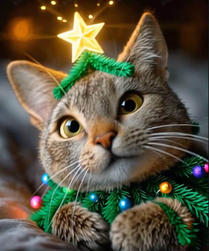 Pet Christmas Vertical Video Template