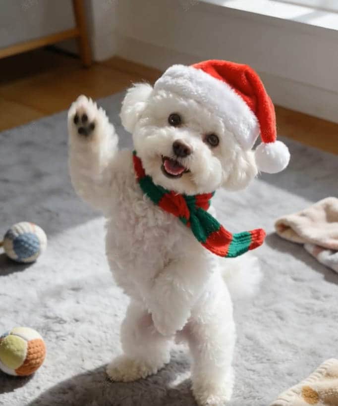 Santa Pet Dance Vertical Video Template