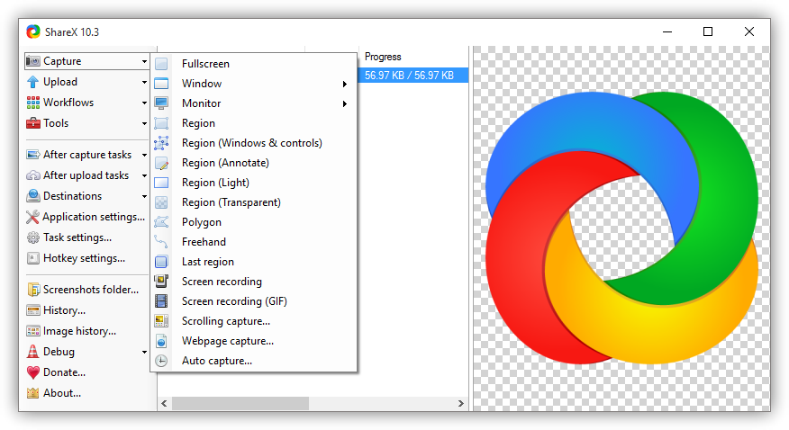 screen recorder sharex