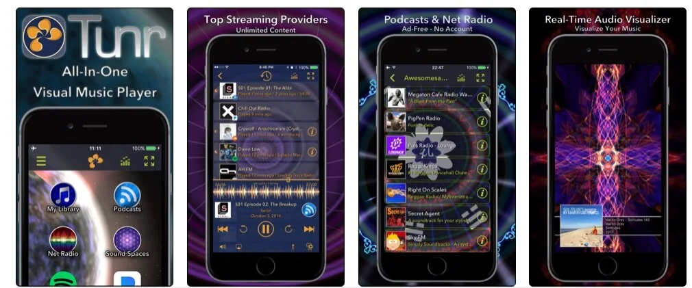 Tunr Music Visualizer Player APP 