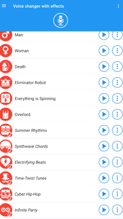 Voice Changer With Effects