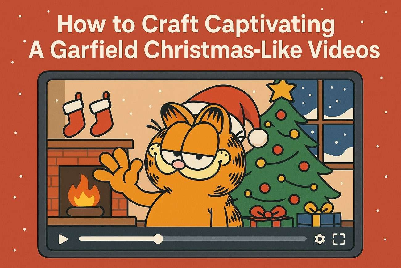 creating garfield like christmas videos