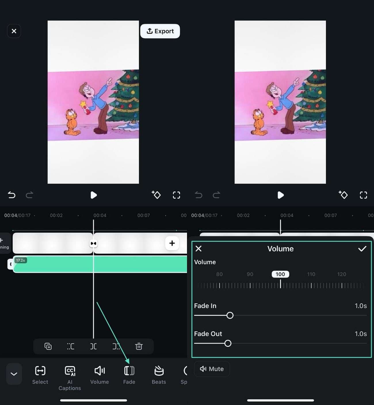 add sound effects filmora app