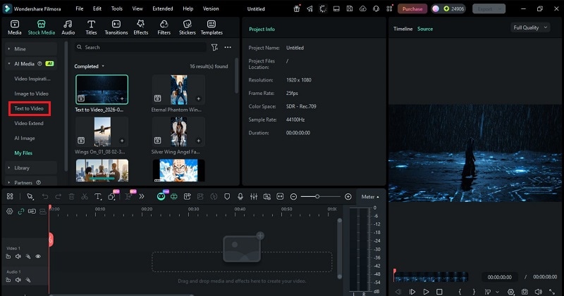 access text to video feature