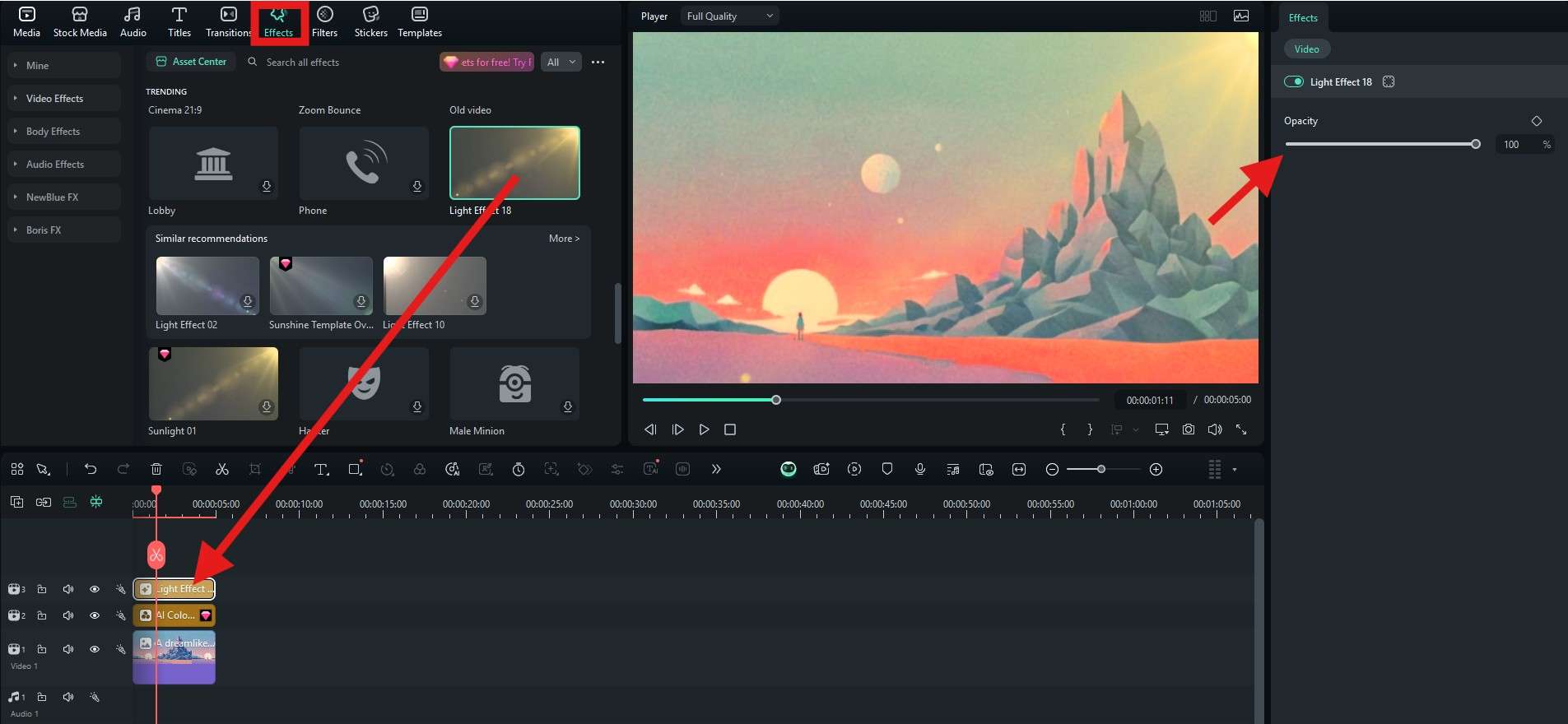 add filters to photos filmora desktop