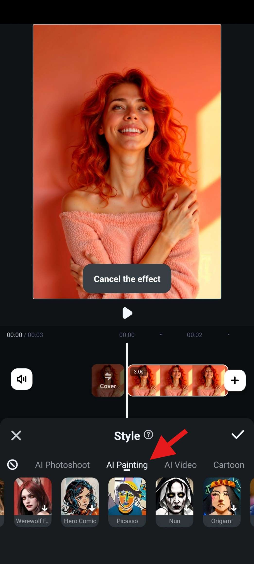 find abstract image style filmora mobile