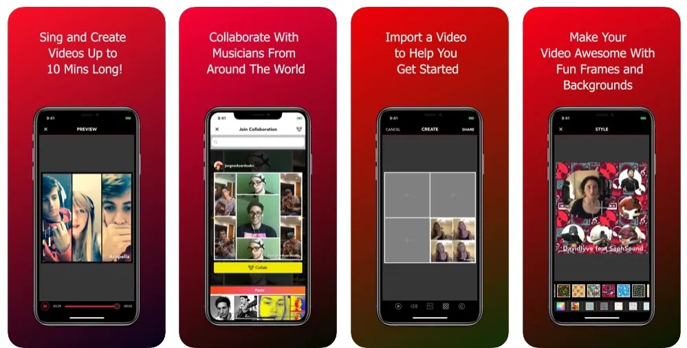 Split Screen Video Making App - Acapella