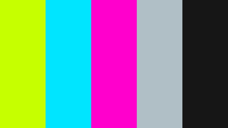 acid chrome neon color color palette with hex codes