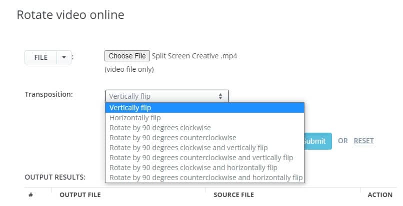 online video rotator -   Aconvert Video Rotator 