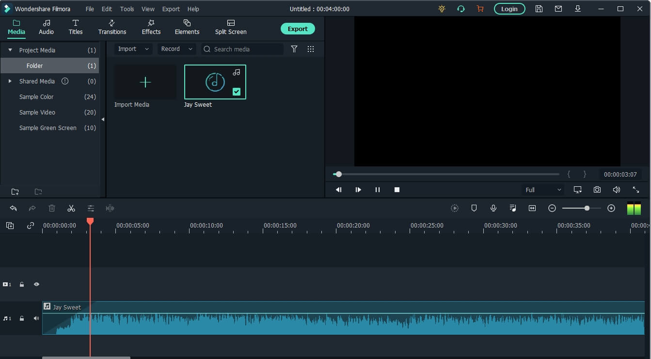add audio file to timeline