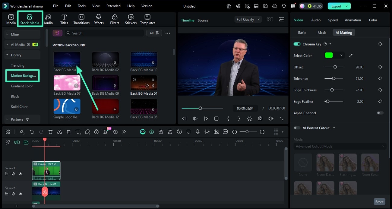 add background and save
