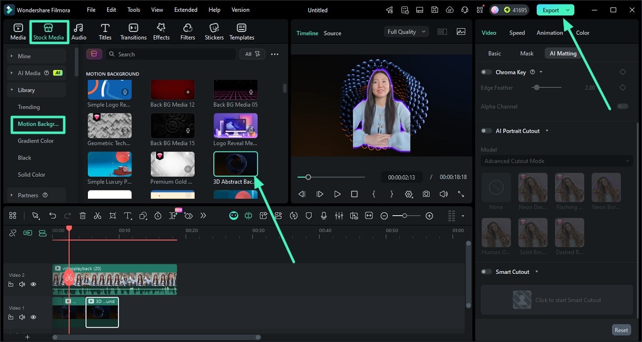 add background to video