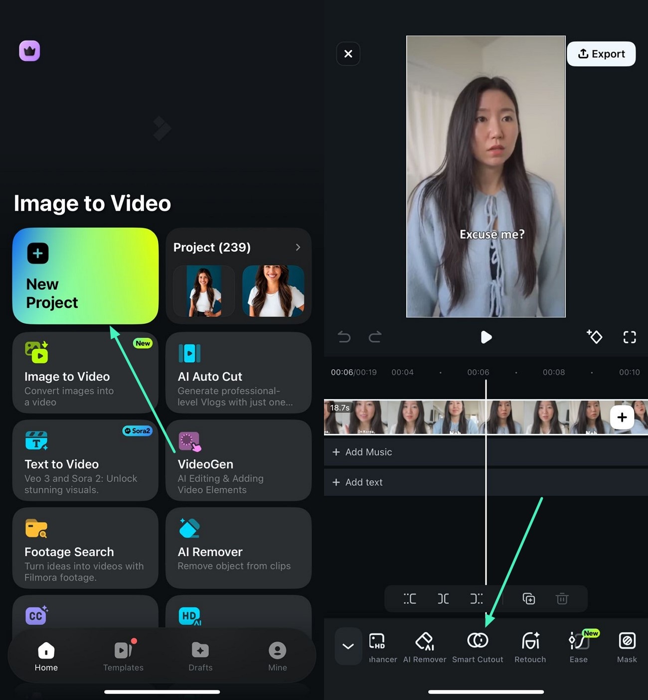 create project access smart cutout