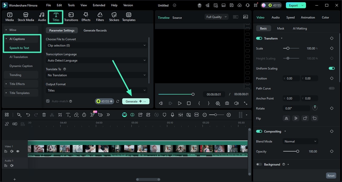 access speech to text feature