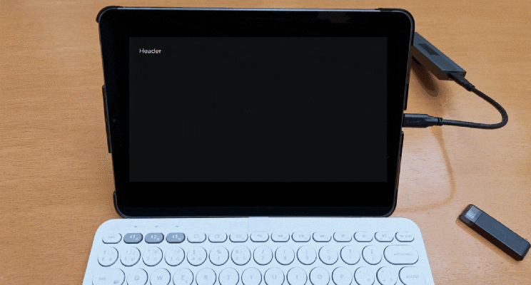 video with animated pie chart