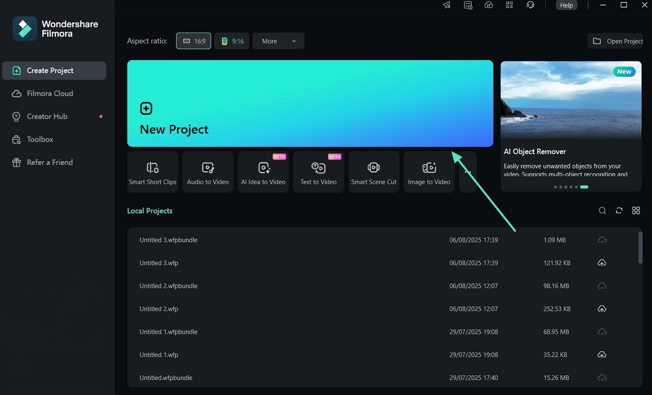 launch filmora desktop import stream