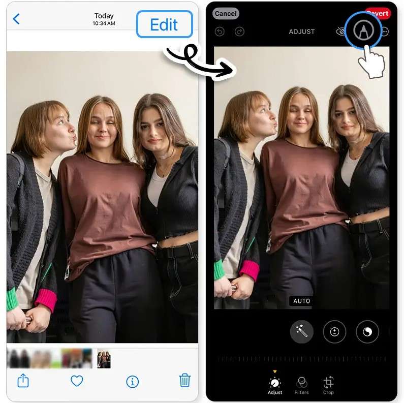 edit images using apple photo app