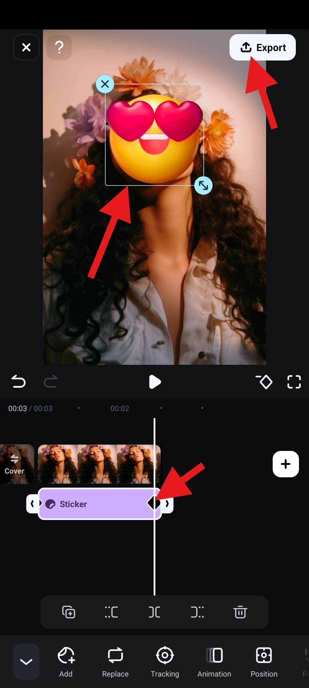 add second keyframe to photo filmora