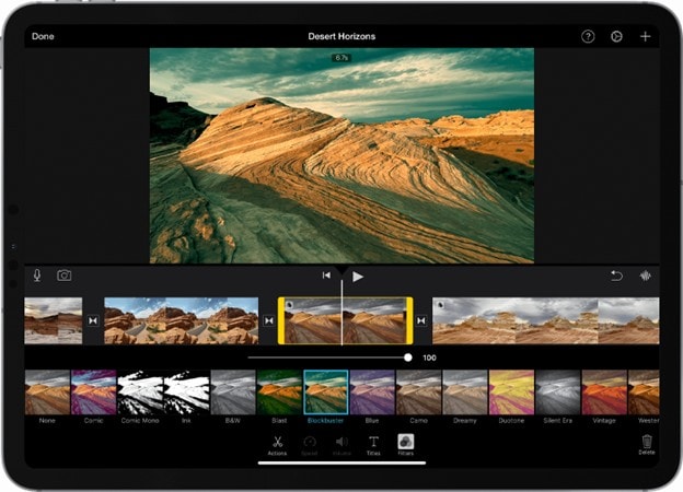 imovie filter options