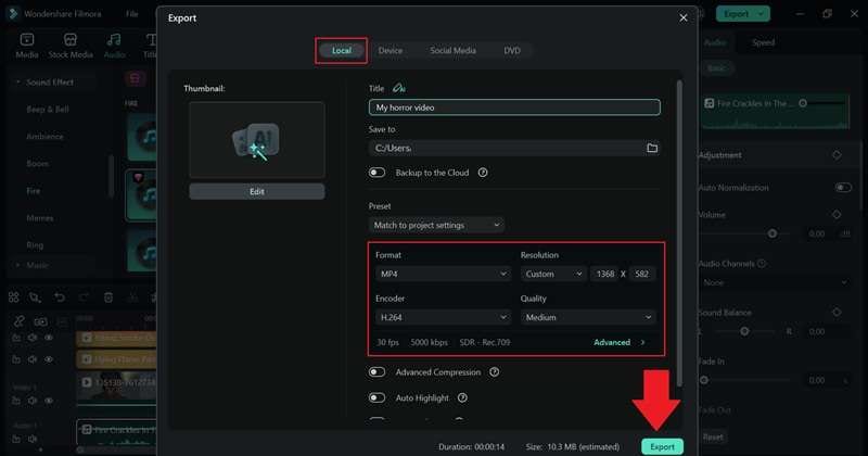 save video to your device