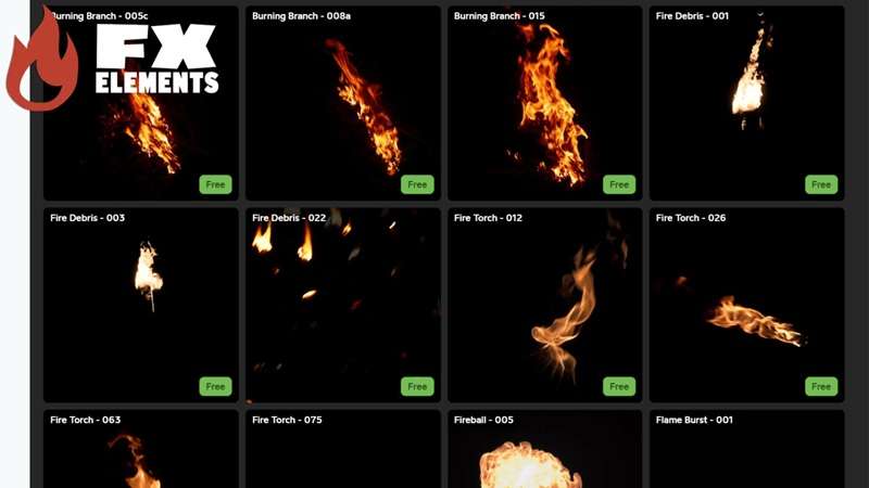 fx elements fire effects online collection