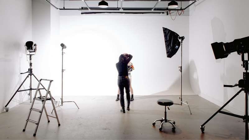 shooting with great lighting setup