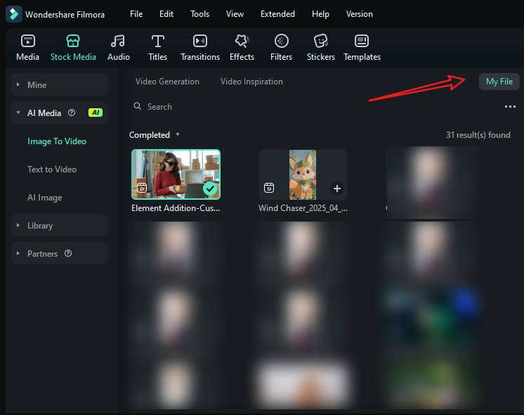 find the results after adding a sunglass to the video with ai