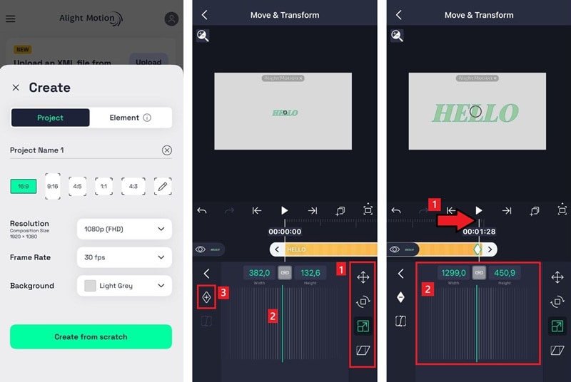 how to add keyframe alight motion