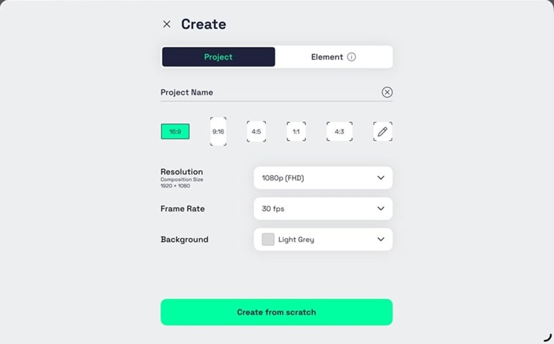 create new project on ipad