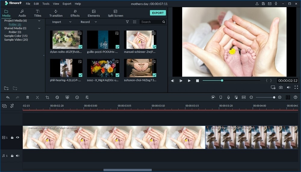  Make a Mother's Day video with Filmora9 