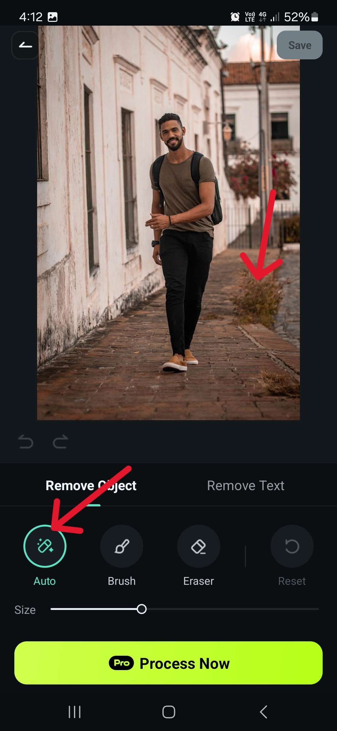 filmora mobile auto remove object
