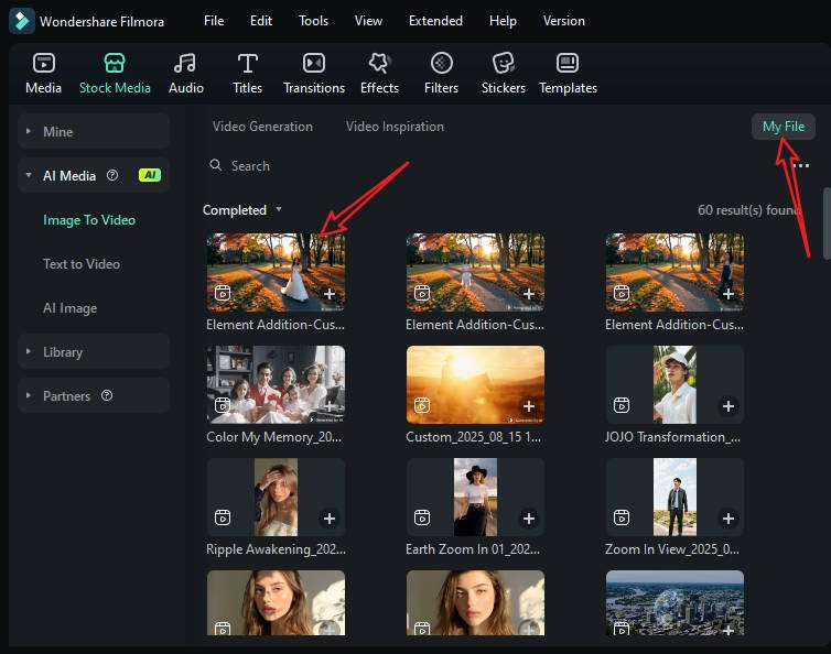 find the results after adding a person to the video with ai